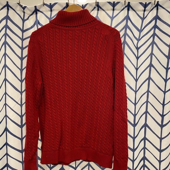 Generic Red Women’s Turtleneck Sweater - Picture 2 of 4